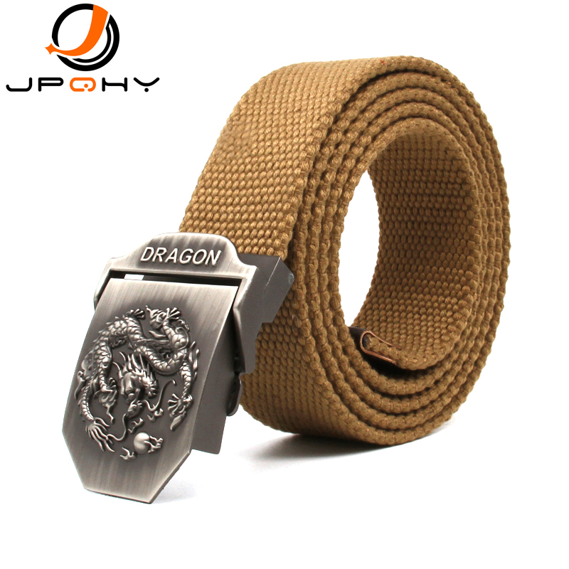 [JPQHY]  Ÿ  ư ĵ Ʈ     ձ ڵ Ŭ Ʈ  ĳ־ Ʈ HM013/[JPQHY] Eastern Style Cotton Canvas Belts Chinese Dragon And Pearl Alloy Automatic B